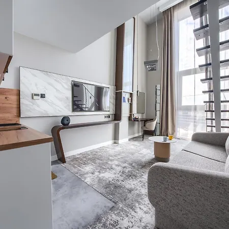 Apartamentyprzymorzu Marine***** Apartament Dwupoziomowy Z Widokiem Na Morze Kołobrzeg Esterno foto